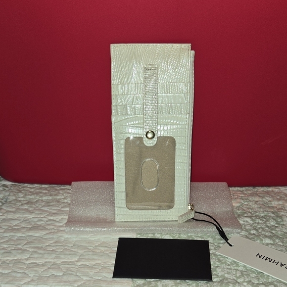 Brahmin Credit Card Wallet in Pearl All Over Lizard. NWT - Picture 2 of 10